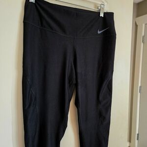 Nike Dri Fit Black Leggings Medium Pants Bottoms Women Stretch